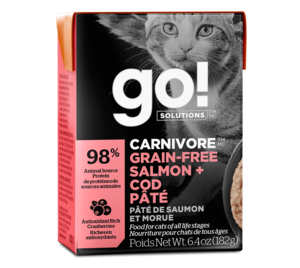 Petcurean Go! Solutions (Carnivore) Grain-Free Salmon + Cod Pate For Cats