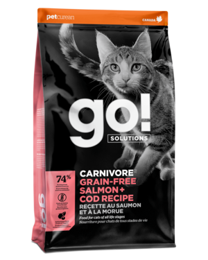 Petcurean Go! Solutions (Carnivore) Grain-Free Salmon + Cod Recipe For Cats