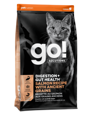 Petcurean Go! Solutions (Digestion + Gut Health) Salmon Recipe With Ancient Grains For Cats
