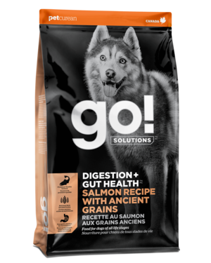 Petcurean Go! Solutions (Digestion + Gut Health) Salmon Recipe With Ancient Grains For Dogs
