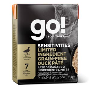 Petcurean Go! Solutions (Sensitivities) Limited Ingredient Grain-Free Duck Pate For Dogs