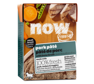 Petcurean Now Fresh Pork Pate With Bone Broth For Small Breed Dogs