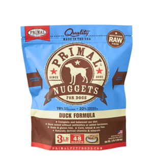 Primal Raw Frozen Formulas Canine Duck Formula