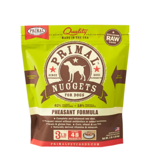 Primal Raw Frozen Formulas Canine Pheasant Formula