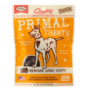 Primal Treats Venison Lung Snaps