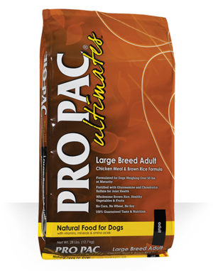 Pro Pac Ultimates Chicken Meal & Brown Rice Formula For Large Breed Dogs