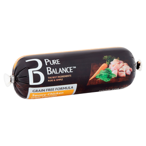 Pure Balance Dog Food Rolls Grain Free Formula - Savory Chicken With Carrots & Spinach Recipe
