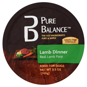 Pure Balance Grain Free Wet Dog Food Lamb Dinner (Pate)