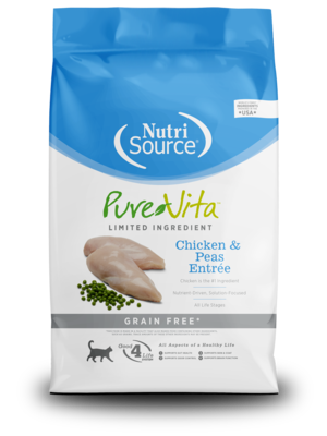 NutriSource Pure Vita Chicken & Peas Entree
