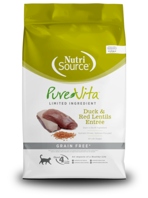 NutriSource Pure Vita Duck & Red Lentils Entree