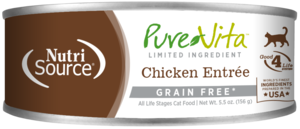 Pure Vita Grain Free Canned Food Chicken Entree For Cats