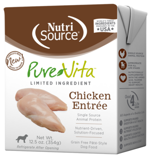 NutriSource Pure Vita Chicken Entrée (Grain Free Paté) For Dogs