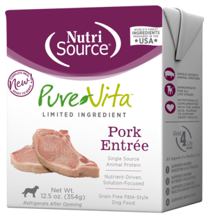 NutriSource Pure Vita Pork Entrée (Grain Free Paté) For Dogs | Review