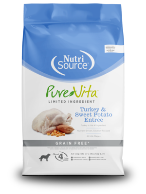 NutriSource Pure Vita Turkey & Sweet Potato Entrée