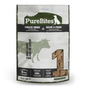 PureBites Raw Freeze-Dried Beef Liver Dog Treats