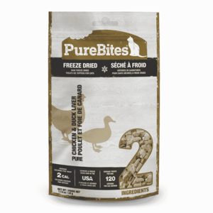 PureBites Raw Freeze-Dried Chicken & Duck Liver Cat Treats