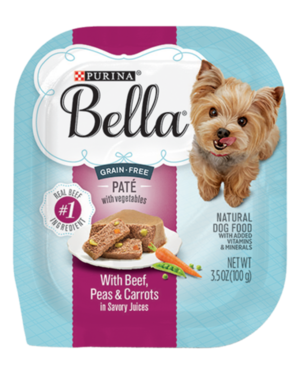 Purina Bella Grain-Free Paté With Beef, Peas & Carrots In Savory Juices