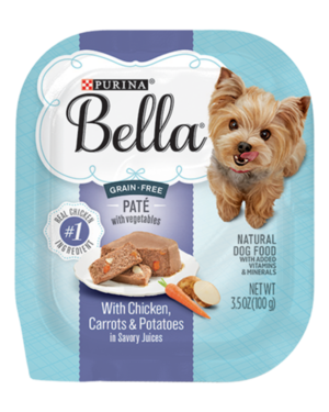 Purina Bella Grain-Free Paté With Chicken, Carrots & Potatoes In Savory Juices