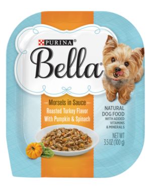 Purina Bella Morsels In Sauce Roasted Turkey Flavor With Pumpkin & Spinach