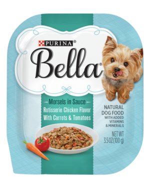Purina Bella Morsels In Sauce Rotisserie Chicken Flavor With Carrots & Tomatoes