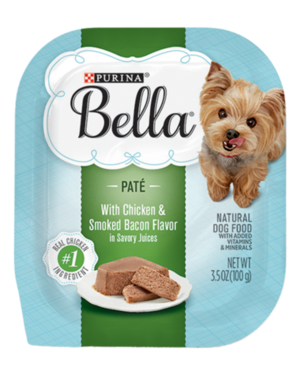 Purina Bella Wet Dog Food With Chicken & Smoked Bacon Flavor (Paté)