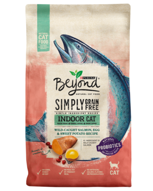 Purina Beyond Simply Grain Free Wild-Caught Salmon, Egg & Sweet Potato Recipe For Indoor Cats