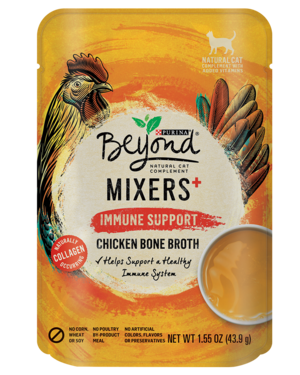 Purina Beyond Mixers Immune Support Chicken Bone Broth For Cats