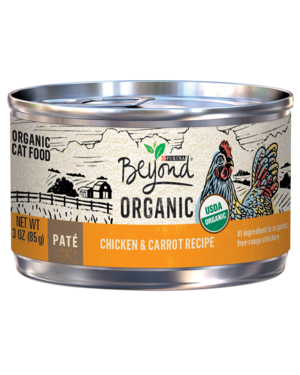 Purina Beyond Organic Chicken & Carrot Recipe Pate For Cats