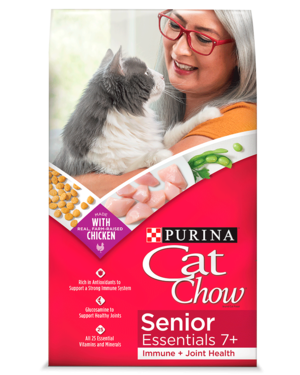 Purina Cat Chow Senior Essentials 7+ Immune + Joint Health With Chicken