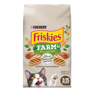 Purina Friskies Dry Cat Food Farm Favorites Made With Natural Chicken