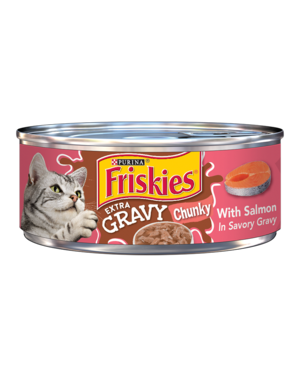 Purina Friskies Extra Gravy Chunky With Salmon In Savory Gravy