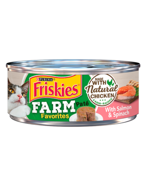 Purina Friskies Farm Favorites Pate With Salmon & Spinach