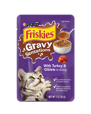 Purina Friskies Gravy Sensations With Turkey & Giblets In Gravy