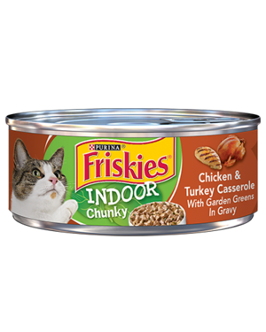 Purina Friskies Indoor Chunky Chicken & Turkey Casserole