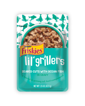 Purina Friskies Lil' Grillers Seared Cuts With Ocean Fish In Gravy
