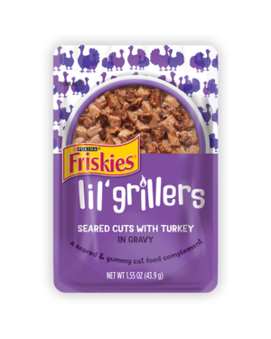 Purina Friskies Lil' Grillers Seared Cuts With Turkey In Gravy