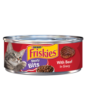 Purina Friskies Meaty Bits With Beef In Gravy