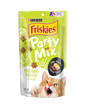 Purina Friskies Party Mix Morning Munch Crunch Egg, Bacon & Cheese Flavors