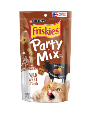 Purina Friskies Party Mix Wild West Crunch Beef, Liver & Cheddar Flavors