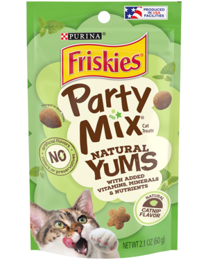 Purina Friskies Party Mix Natural Yums Natural Catnip Flavor