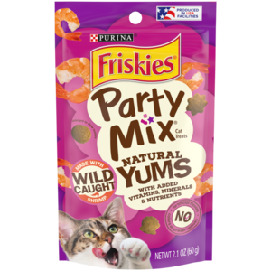 Purina Friskies Party Mix Natural Yums Made With Wild Caught Shrimp