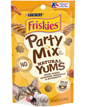 Purina Friskies Party Mix Natural Yums Made With Real Chicken