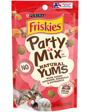 Purina Friskies Party Mix Natural Yums Made With Real Salmon