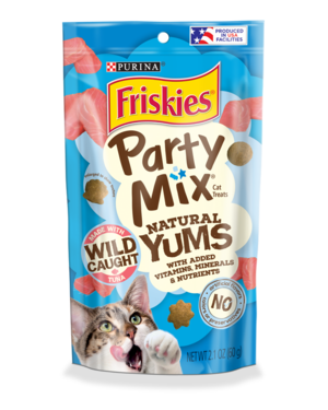 Purina Friskies Party Mix Natural Yums Made With Wild Caught Tuna