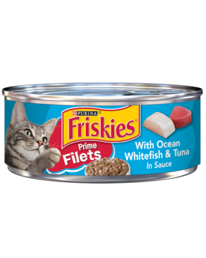 Purina Friskies Prime Filets With Ocean Whitefish & Tuna In Sauce