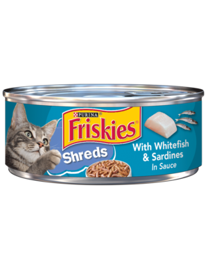 Purina Friskies Shreds With Whitefish & Sardines In Sauce