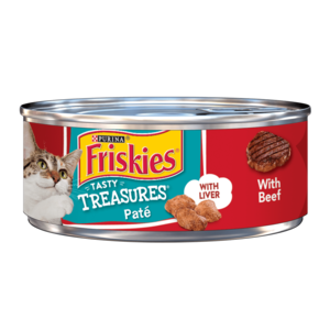 Purina Friskies Tasty Treasures Paté With Liver With Beef