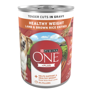 Purina One +Plus Healthy Weight Lamb & Brown Rice Entree (Tender Cuts In Gravy)