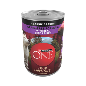 Purina One True Instinct Grain-Free Formula With Real Beef & Bison (Classic Ground)