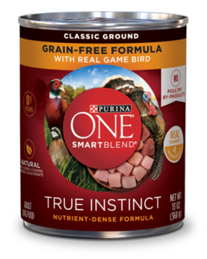 Purina One SmartBlend True Instinct Grain-Free Formula With Real Game Bird (Classic Ground)